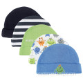 cool style new fashion nacture cotton black and white stripe pure color lovely frog pattern baby flat brim cap